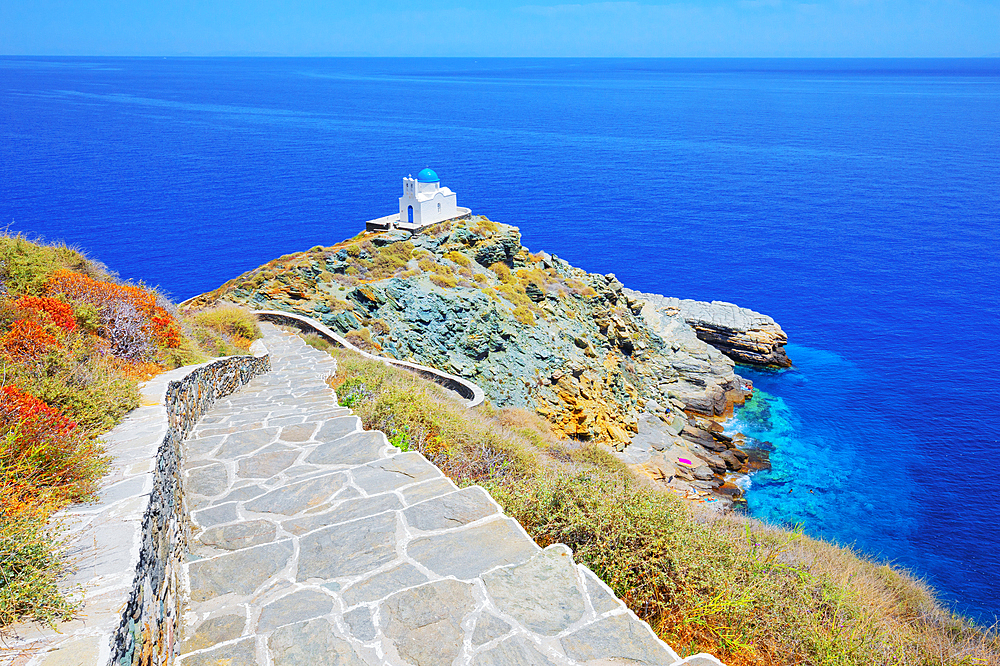 Seven Martyrs Church, Kastro, Sifnos Island, Cyclades, Greek Islands, Greece, Europe