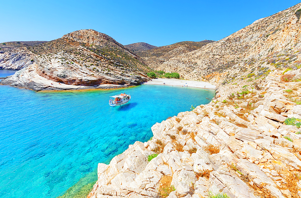 Livadaki beach, Folegandros Island, Cyclades Islands, Greece