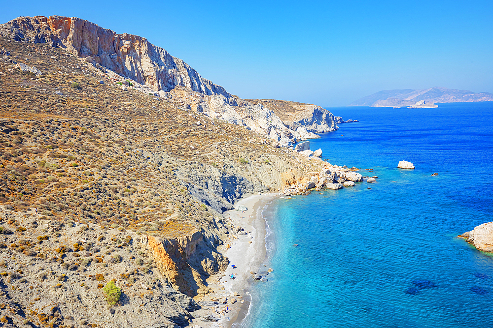 Katergo beach, Folegandros Island, Cyclades Islands, Greek Islands, Greece, Europe