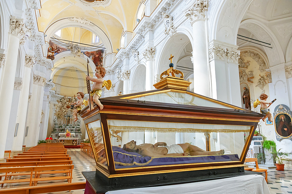 Chiesa di San Carlo al Corso interior, Noto, Noto Valley, Sicily, Italy