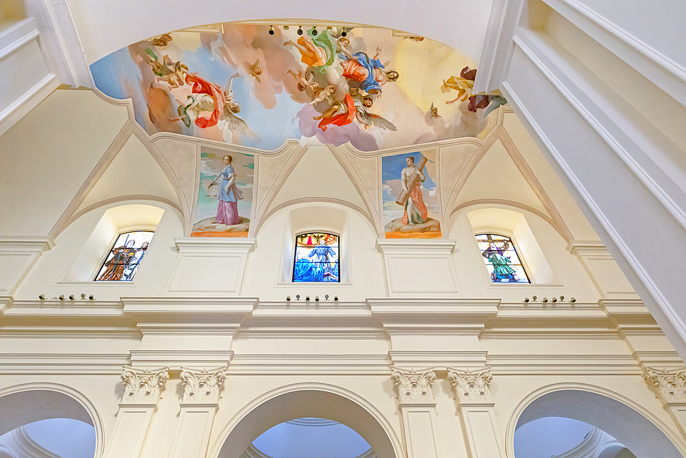 San Nicolò Cathedral interior, Noto, Noto Valley, Sicily, Italy