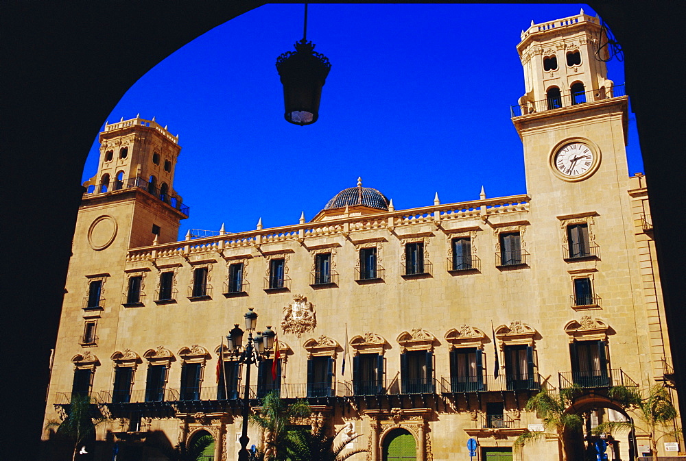 Placa de l'Ayunamento, Town Hall Square, Alicante, Spain, Europe