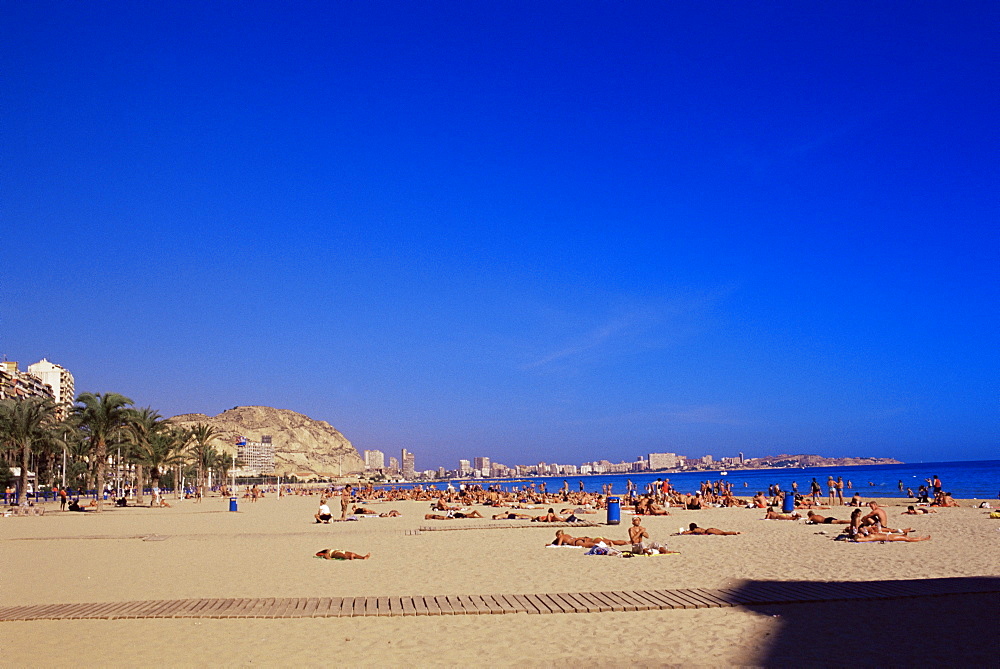 Main beach, Alicante, Costa Blanca, Spain, Mediterranean, Europe