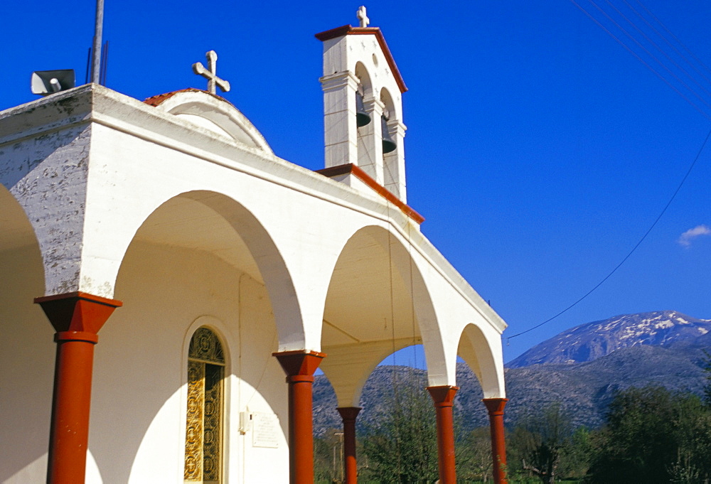 Orthodox Christian church, Lassithi Plateau, island of Crete, Greece, Mediterranean, Europe