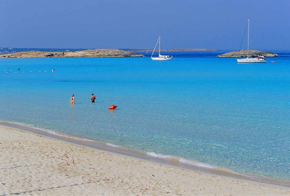 Playa de ses Illetes, beach, Formentera, Balearic Islands, Spain