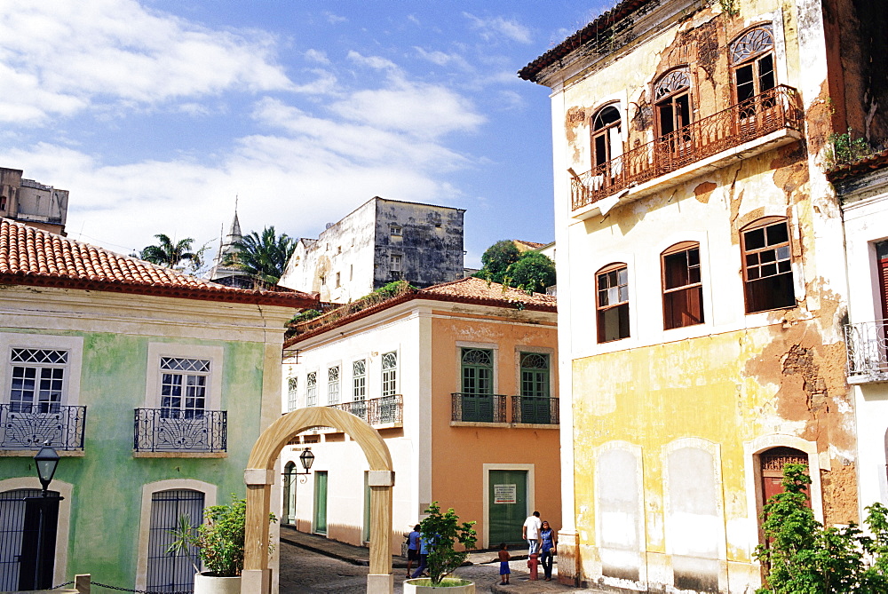 Old colonial houses, Sao Luis, UNESCO World Heritage Site, Maranhao, Brazil, South America