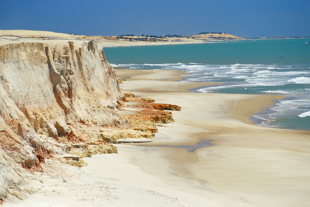 Coastline near Canoa Quebrada, Canoa Quedrada, Ceara'. Brazil, South America