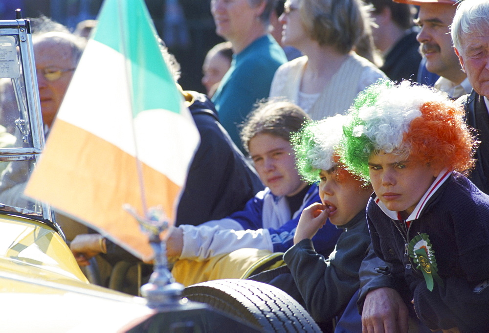 St. Patrick's parade, Patrick Street, Dublin, County Dublin, Eire (Ireland), Europe