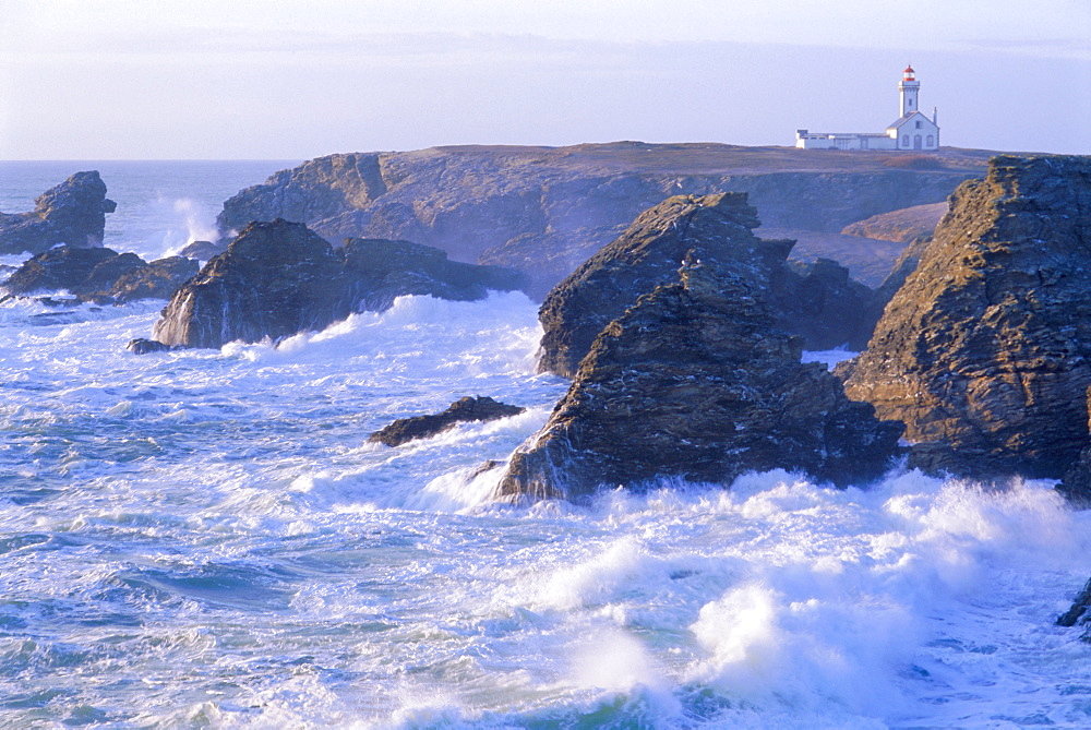 Pointe de Poulains view from Ster Vraz, NW Coast, Belle-Ile-en-Mer, Breton Islands, Morbihan, France