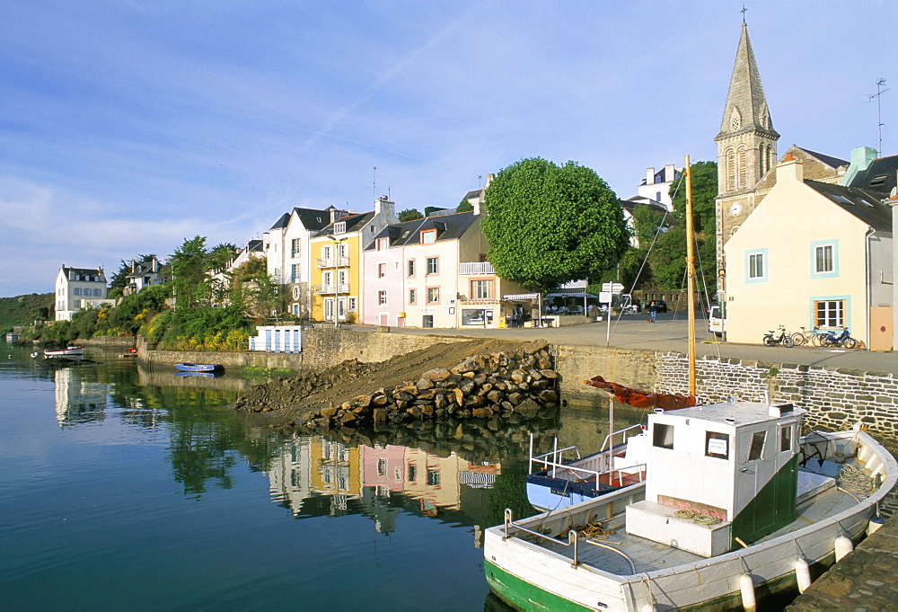 Port Sauzon, Belle Ile en Mer, Breton Islands, Morbihan, Brittany, France, Europe