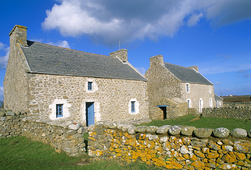 House of Niou Uhella, Ile d'Ouessant, Breton Islands, Finistere, Brittany, France, Europe