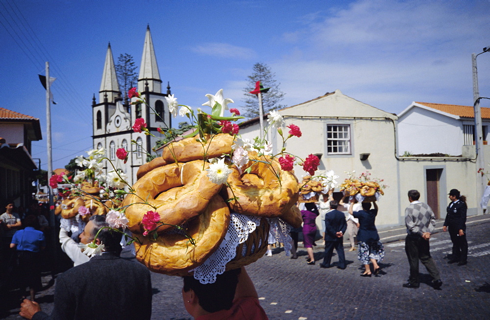 Saint Esprit festival, Pico Madalena island, Azores, Portugal, Europe, Atlantic Ocean