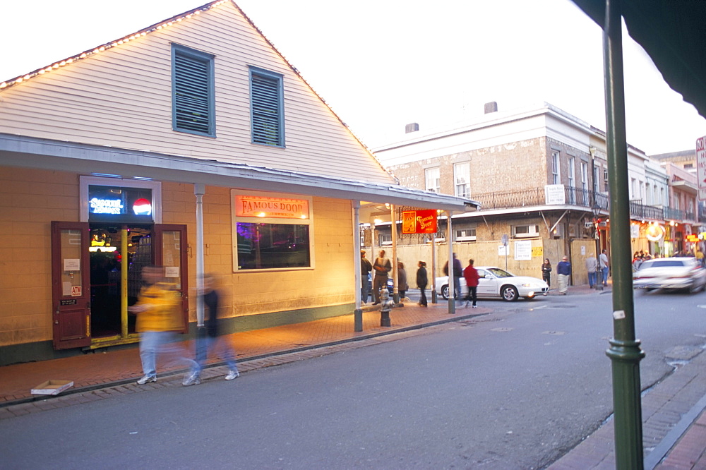 Bourbon Street, French Quarter, New Orleans, Louisiana, United States of America, North America