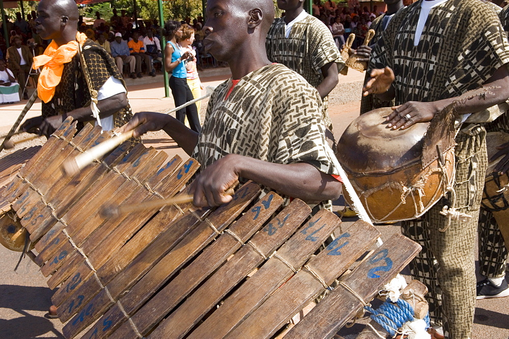 Balafon players during festivities, Sikasso, Mali, Africa