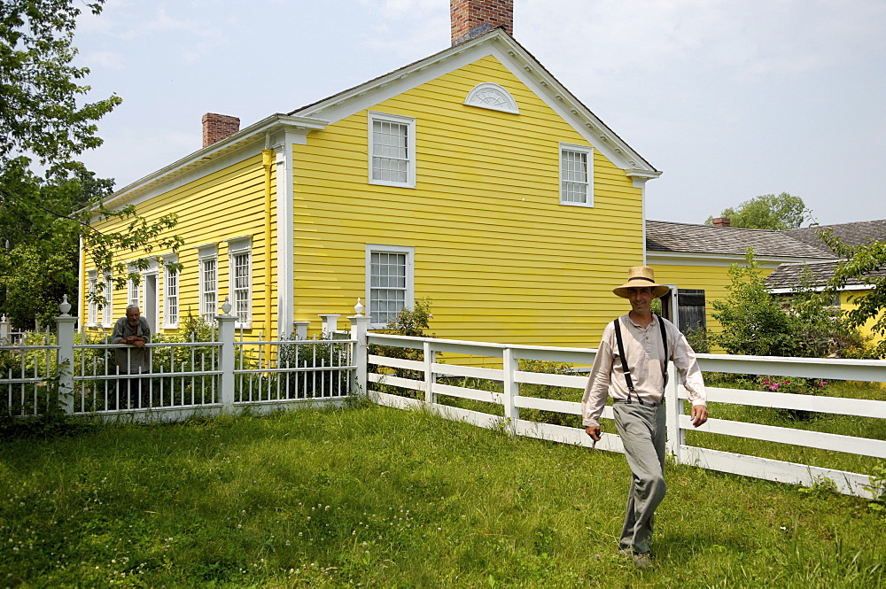 Robertson Home, Upper Canada Village, an 1860s village, Heritage Park, Morrisburg, Ontario Province, Canada, North America