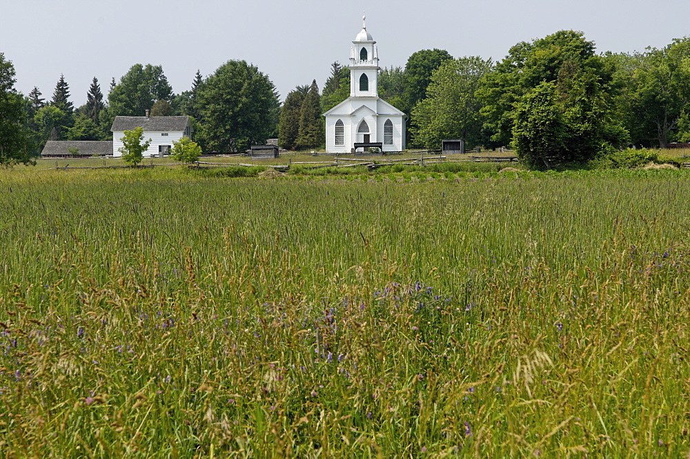 Christ Church, Upper Canada Village, an 1860s village, Heritage Park, Morrisburg, Ontario Province, Canada, North America