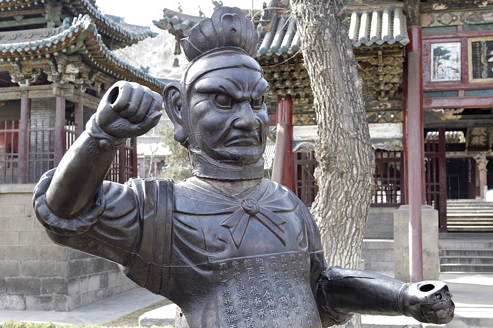 Complex of temple buildings built over 1000 years ago to commemorate a prince of the Zhou Dynasty, Jinci Temple, Taiyuan, Shanxi, China, Asia