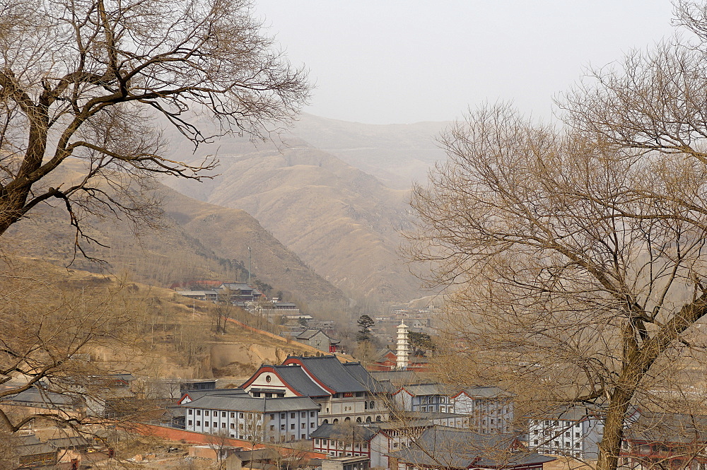 The Five Terrace Mountain (Wutai Shan), one of China's most ancient Buddhist sites, Shanxi, China, Asia