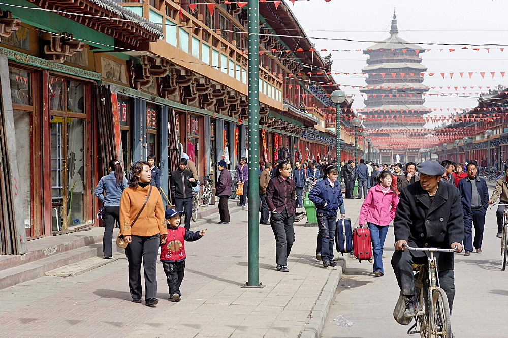 Liao Dynasty Avenue, Yingxian County, south of Datong, China, Asia