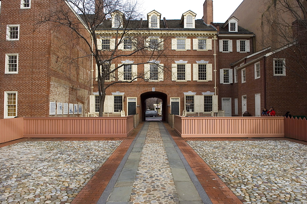 Franklin Court, Philadelphia, Pennsylvania, United States of America, North America