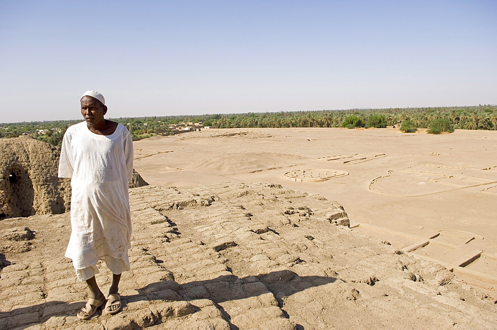 The early Nubian city of Kerma after excavation by the Swiss team of Professor Charles Bonnet of the University of Geneva, Suda, Africa