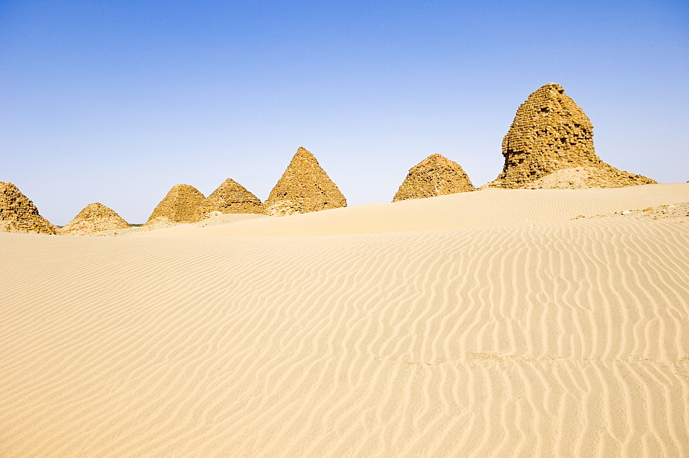 Pyramids of Nuri, Kingdom of Meroe, Sudan, Africa