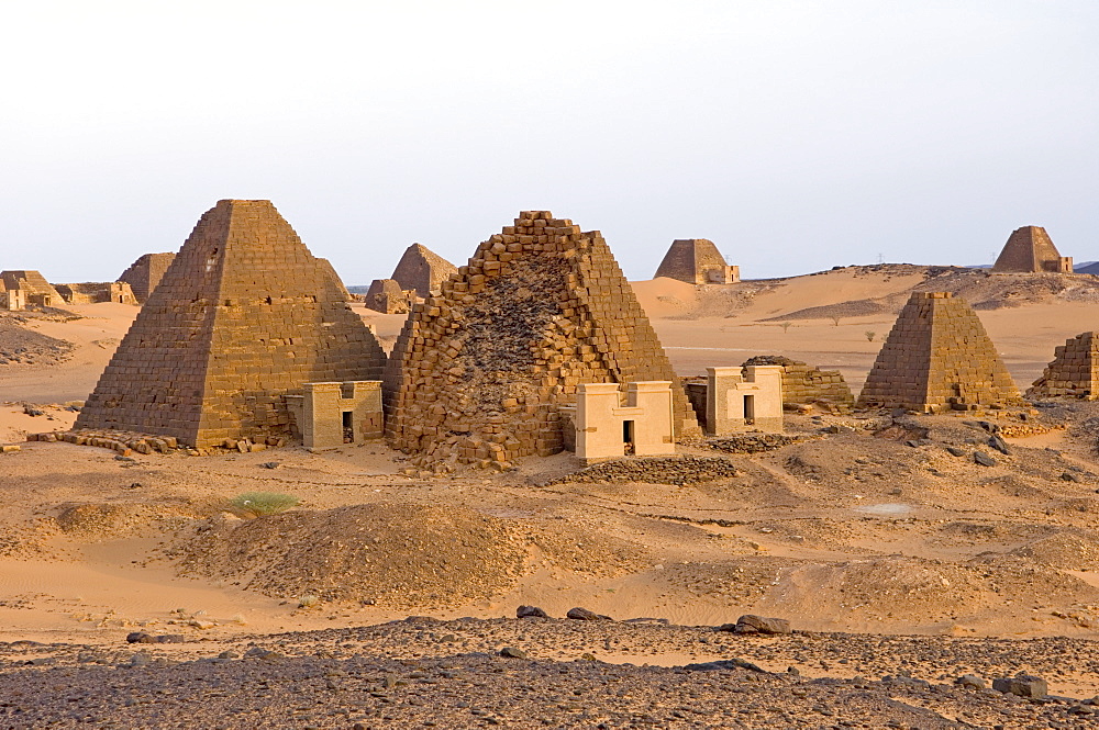 Pyramids of Meroe, Sudan, Africa