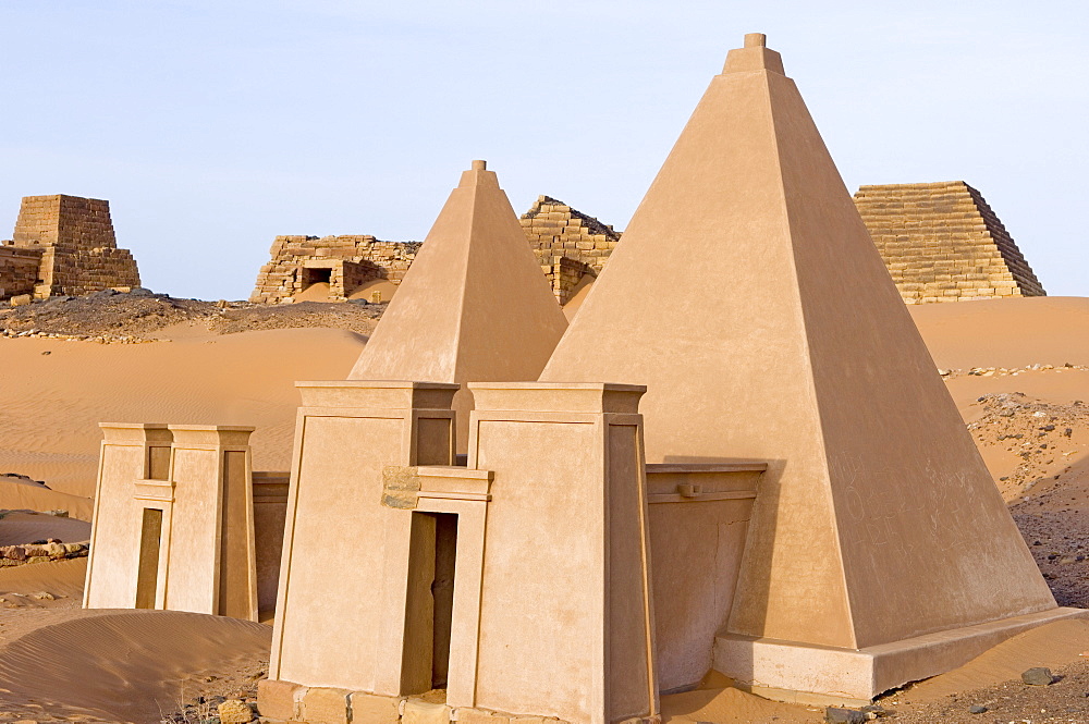 Pyramids of Meroe, Sudan, Africa