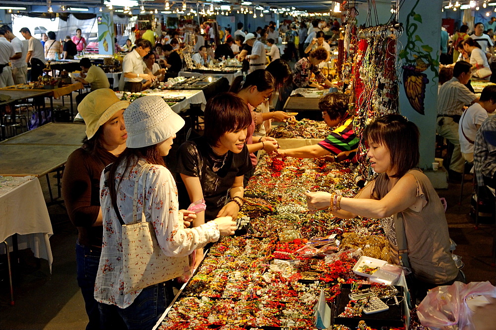 Jian Guo Holiday flower and jade market, Taipei, Taiwan, Republic of China, Asia