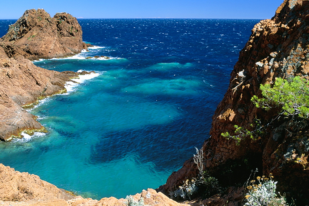 Cap du Dramont, Corniche de l'Esterel, Var, Cote d'Azur, Provence, French Riviera, France, Mediterranean, Europe