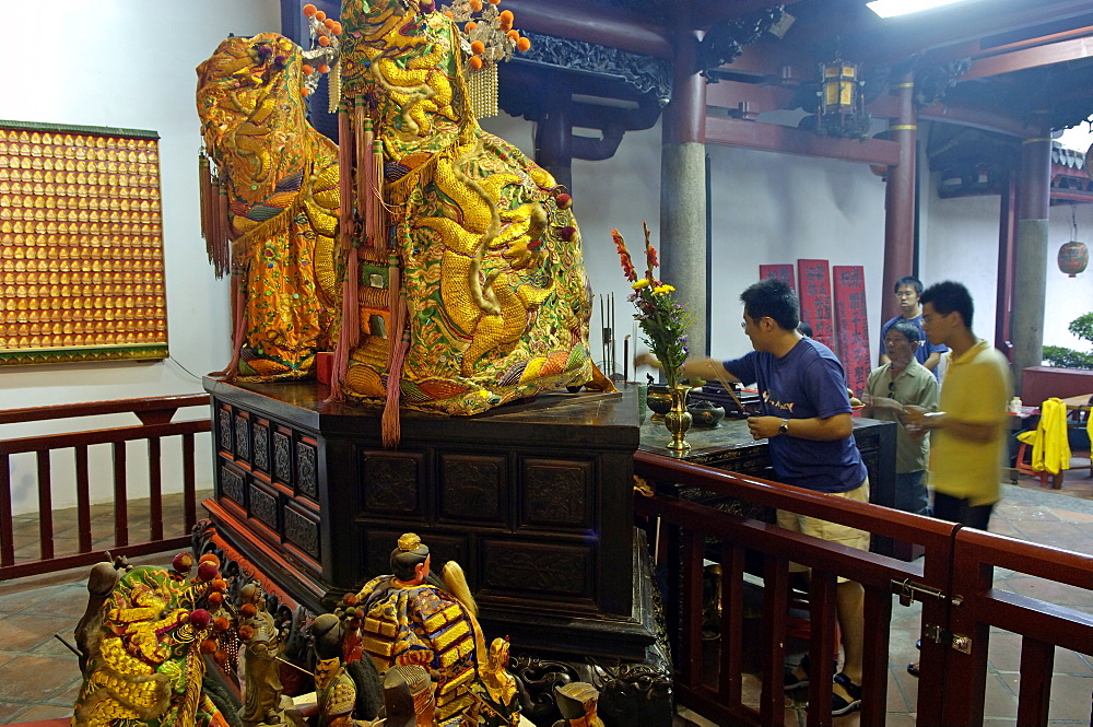 Taoist temple dedicated to Kuang Kung, war god, dating from the Ming dynasty, Tainan city, Taiwan, Republic of China, Asia