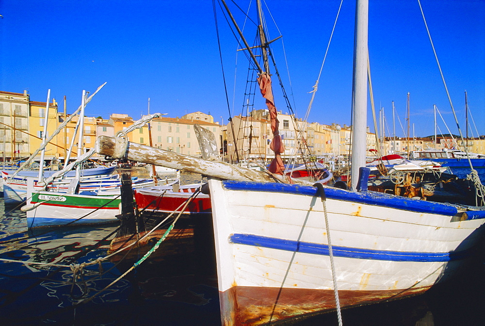 St. Tropez harbour, Cote d'azur, France 