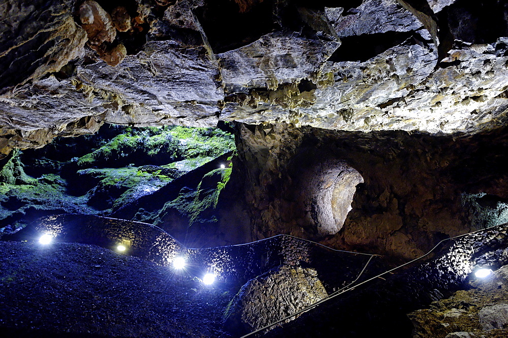 Algar do Carvao Caves, Terceira Island, Azores, Portugal, Europe