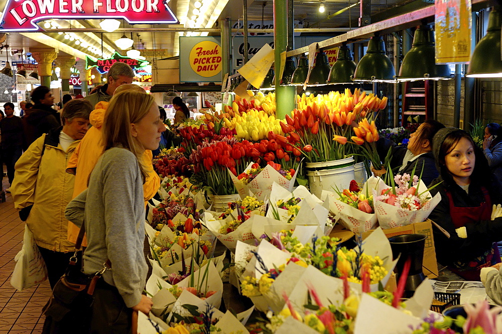 Pike Market, Seattle, Washington State, United States of America, North America