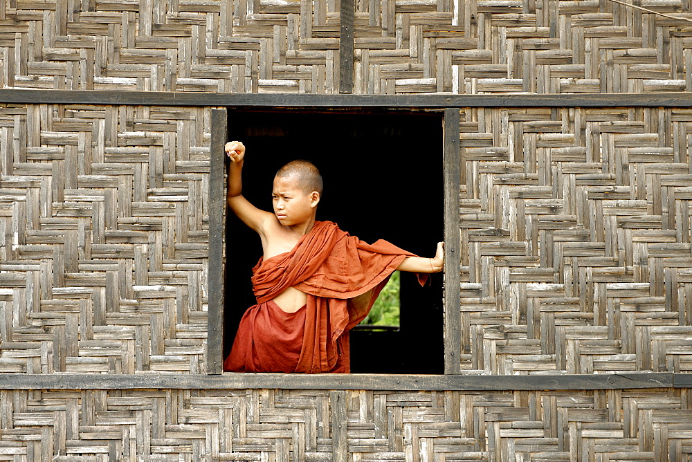 Buddhist monastery, Lashio area, Shan State, Republic of the Union of Myanmar (Burma), Asia