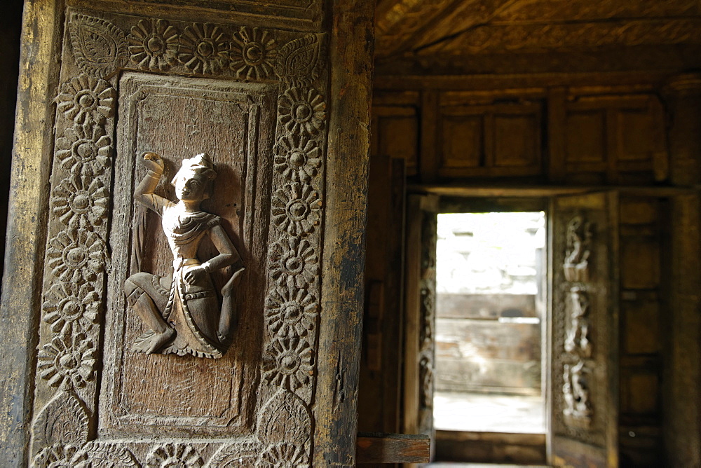 Shwenandaw Monastery, Mandalay city, Mandalay Division, Republic of the Union of Myanmar (Burma), Asia 