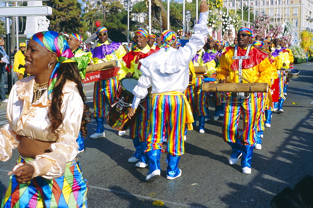 The Battle of the Flowers festival, Nice, Cote d'Azur, Provence, France