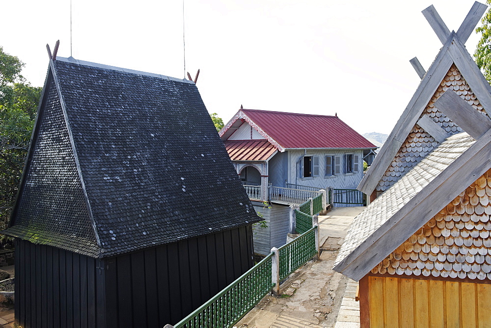 Residences and burial sites of several members of the royalty of Imerina, Royal Hill of Ambohimanga, Antananarivo Province, Madagascar, Africa 