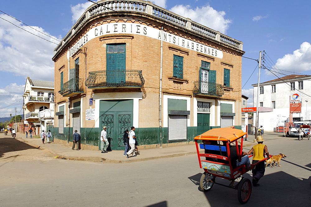 Rickshaw, Antsirabe, Vakinankaratra region, Madagascar, Africa 