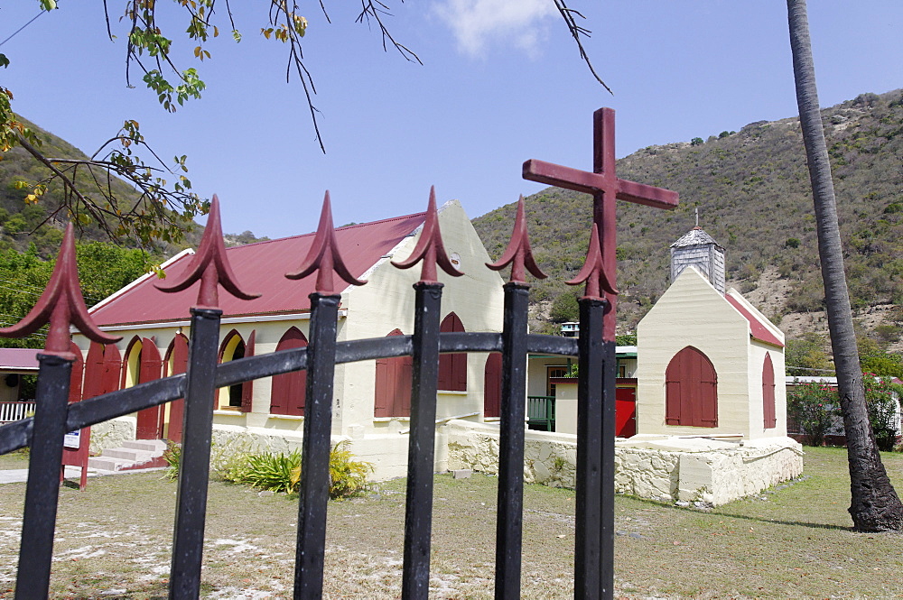 The temple, Great Harbour, Jost Van Dyke, smallest of the four main islands of the British Virgin Islands, West Indies, Caribbean, Central America