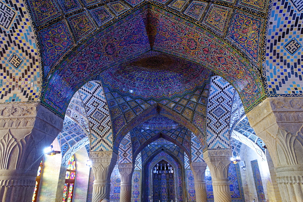 Nasir-ol-Molk Mosque (Rose Mosque), Shiraz, Iran, Middle East