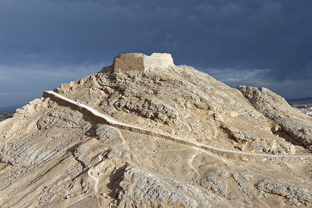 Zoroastrian Tower of Silence on the outskirts of the city, Yazd city, Iran, Middle East