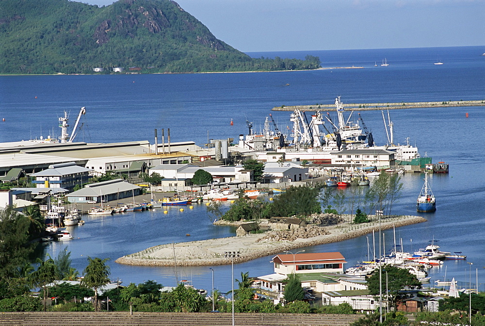 Fishing port, Victoria, northeast coast, island of Mahe, Seychelles, Indian Ocean, Africa