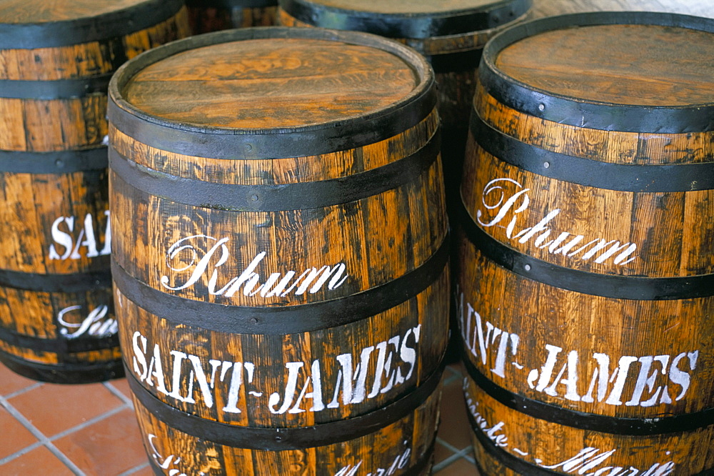 Barrels of rum, French Antilles, West Indies, Central America