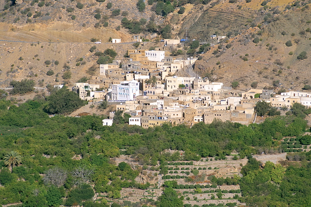 Village of Al Ain, Al Jabal Al Akkar region, Hajar Mountains, Sultanate of Oman, Middle East