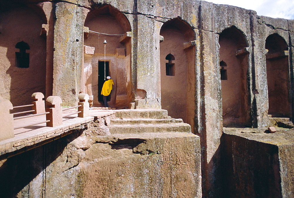 Rock cut Church of Gabriel and Raphael, (10th - 13th c.) Lalibela, Wollo region, Ethiopia, Africa 