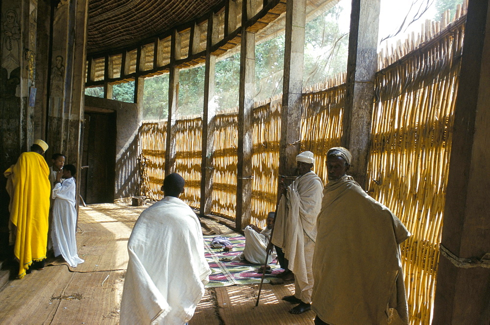 Ura Kedane Meheriet church, Zege peninsula, Lake Tana, Gondar region, Ethiopia, Africa