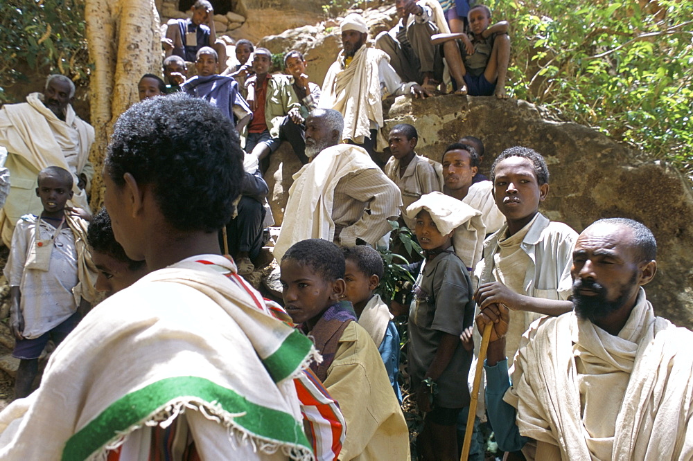 Abi Yohani monastery, Tambien region, Tigre province, Ethiopia, Africa