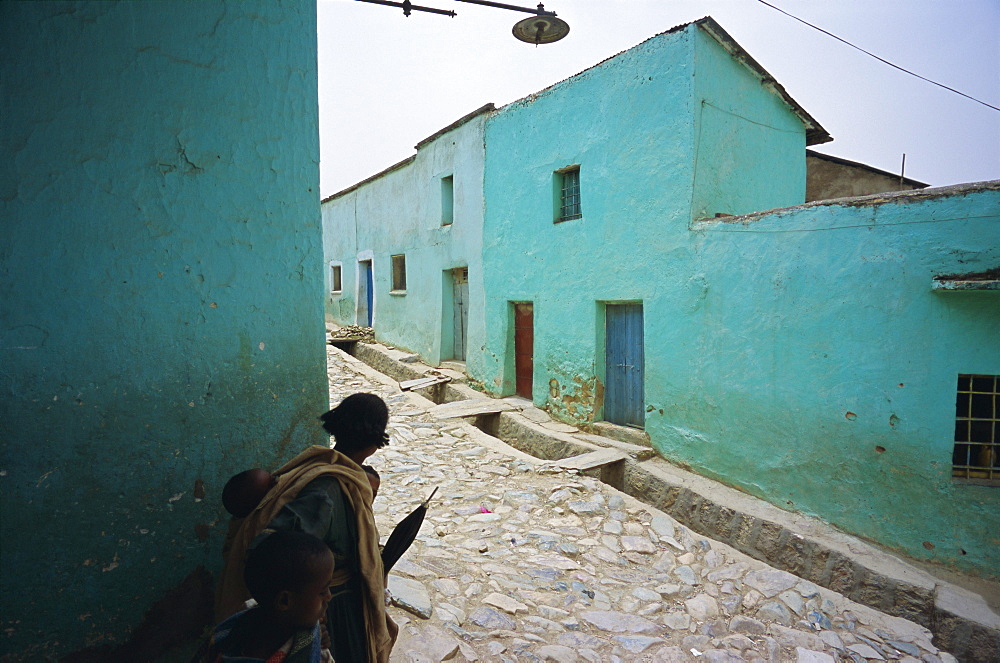 Village of Adua (Adwa) (Adowa), historic place where Menelik defeated the Italians in battle, Tigre region, Ethiopia, Africa