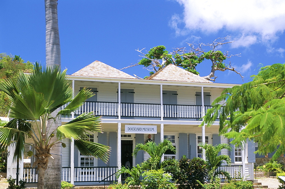 Nelson's house, Nelson's Dockyard, English Harbour, Antigua, Leeward Islands, West Indies, Caribbean, Central America